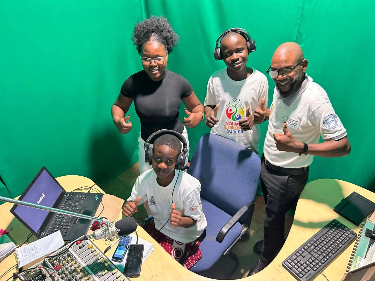 BCR team inside the studio